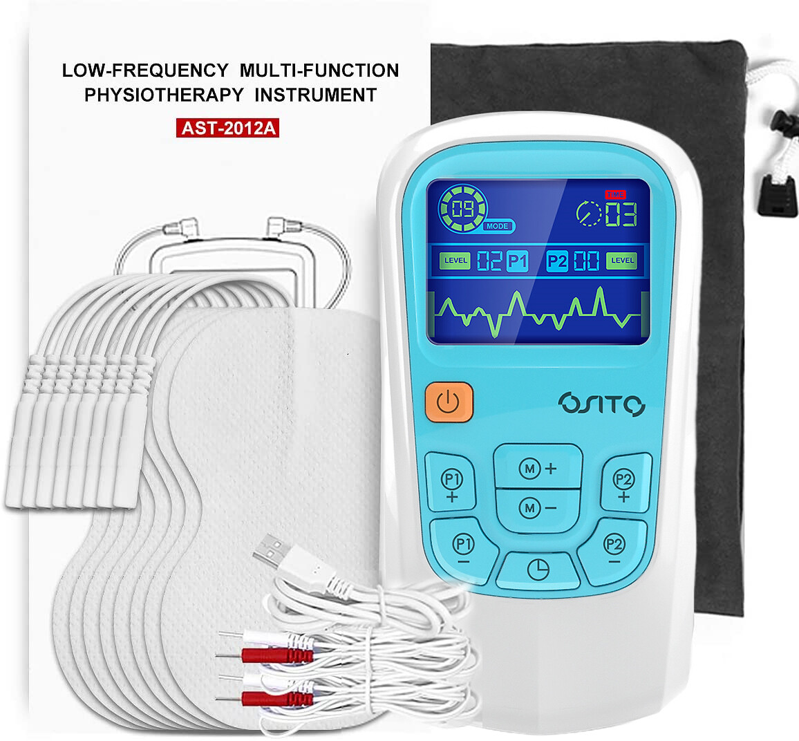 TENS Unit Muscle Stimulator Machine Pulse Massager Therapy Pain Relief 25 Modes