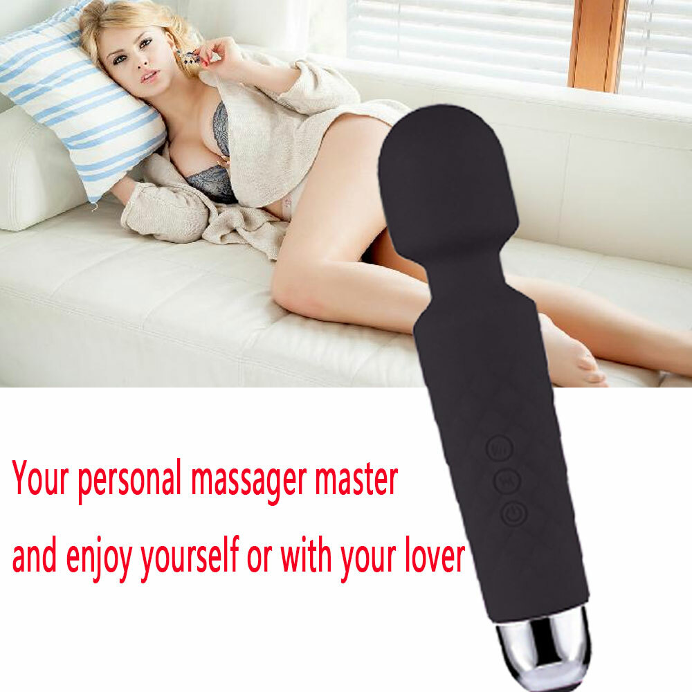 Mini Multi-Speed Magic Massager Wand Massage Powerful Full Body USB Rechargeable