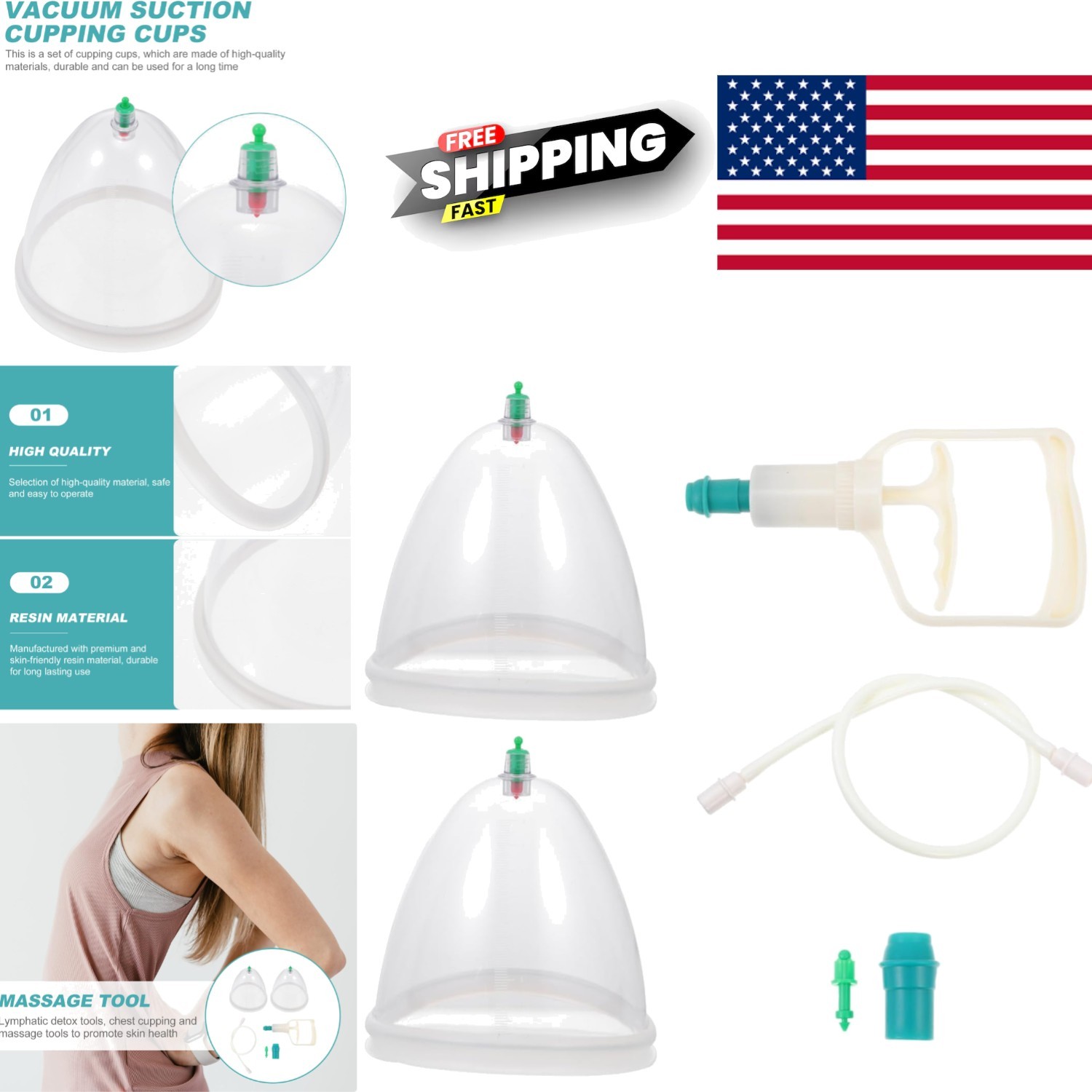 Customizable Body Cupping Therapy Set with Optimal Suction for All Body Types
