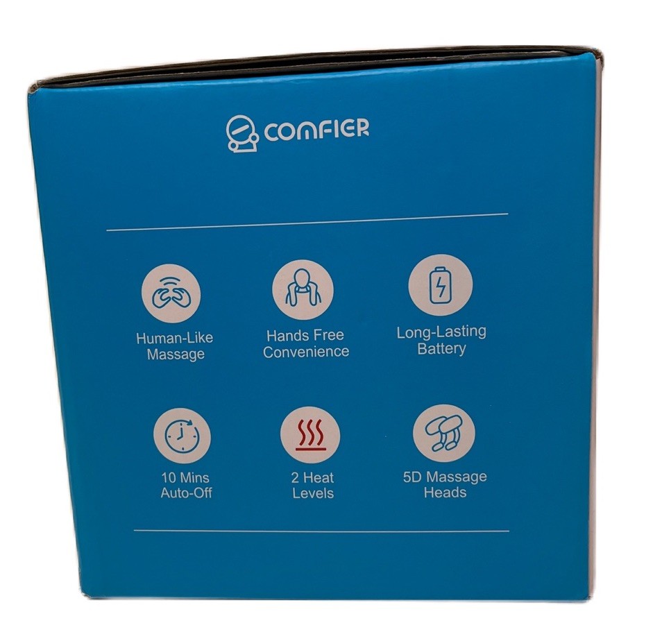 COMFIER Cordless Neck Massager with Heat, 4D Kneading Neck and Shoulder Massager