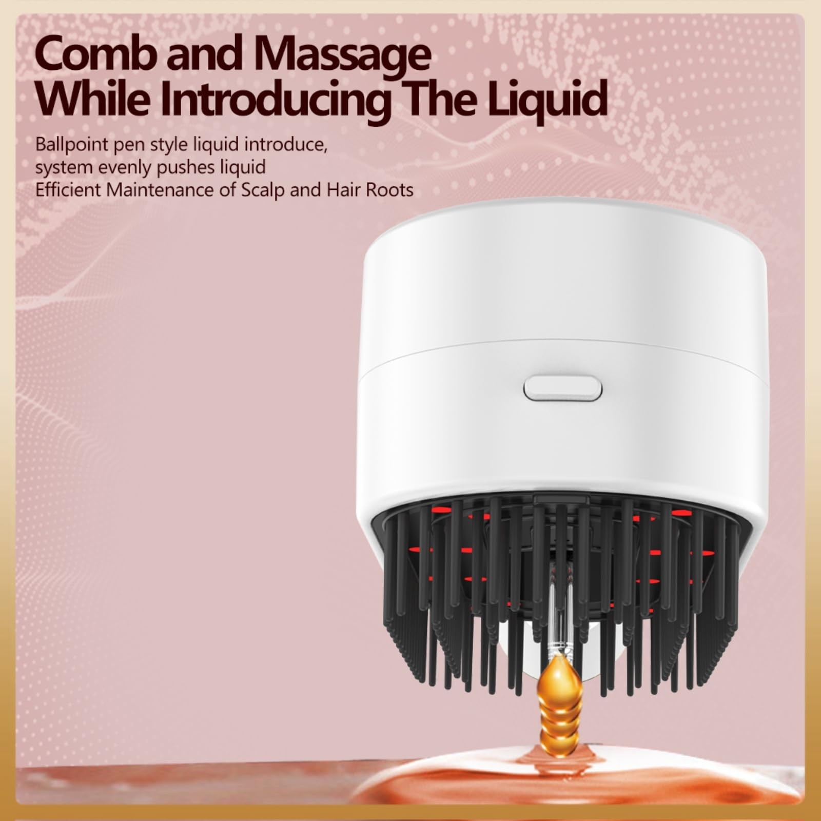 Multifunctional Massage Comb with Liquid Dispenser – Rechargeable Electric Ha…
