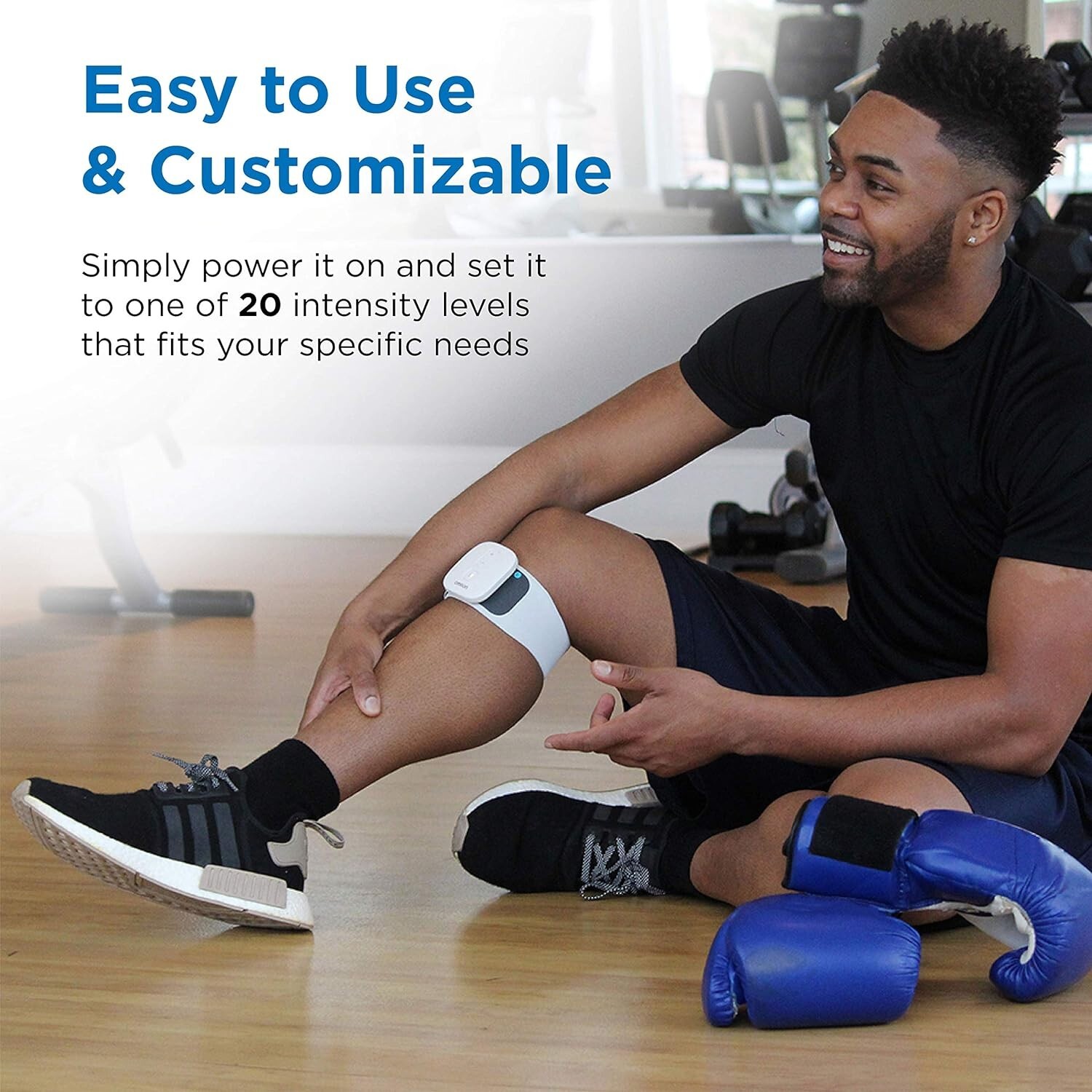 NEW! Omron Focus TENS Therapy for Knee Unit Wireless Muscle Stimulator Medium