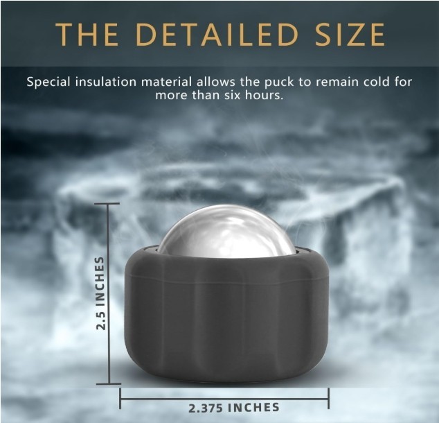 CRYOSPHERE COLD & HOT MASSAGE ROLLER BALL, FASCIITIS RELEASE, LYMPHATIC DRAINAGE