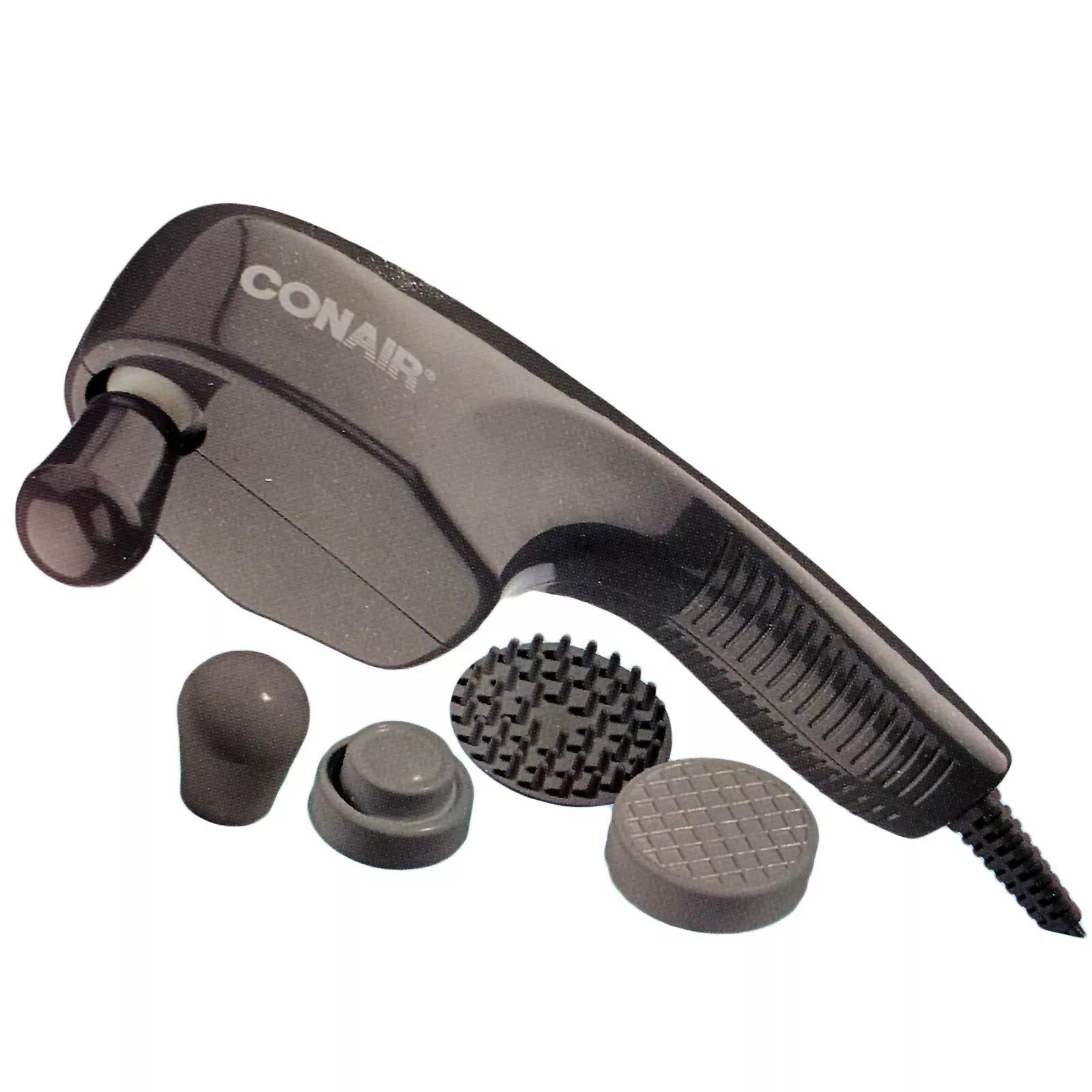Conair Touch ‘N Tone Handheld Massage Wand 4 Attachments Gentle Relax Relief