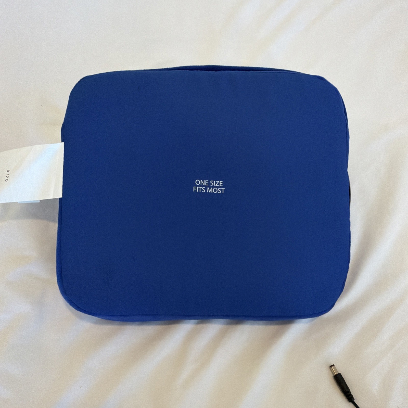 Body Innovations Soothing Foot Warmer With Vibration Massage Memory Foam Blue