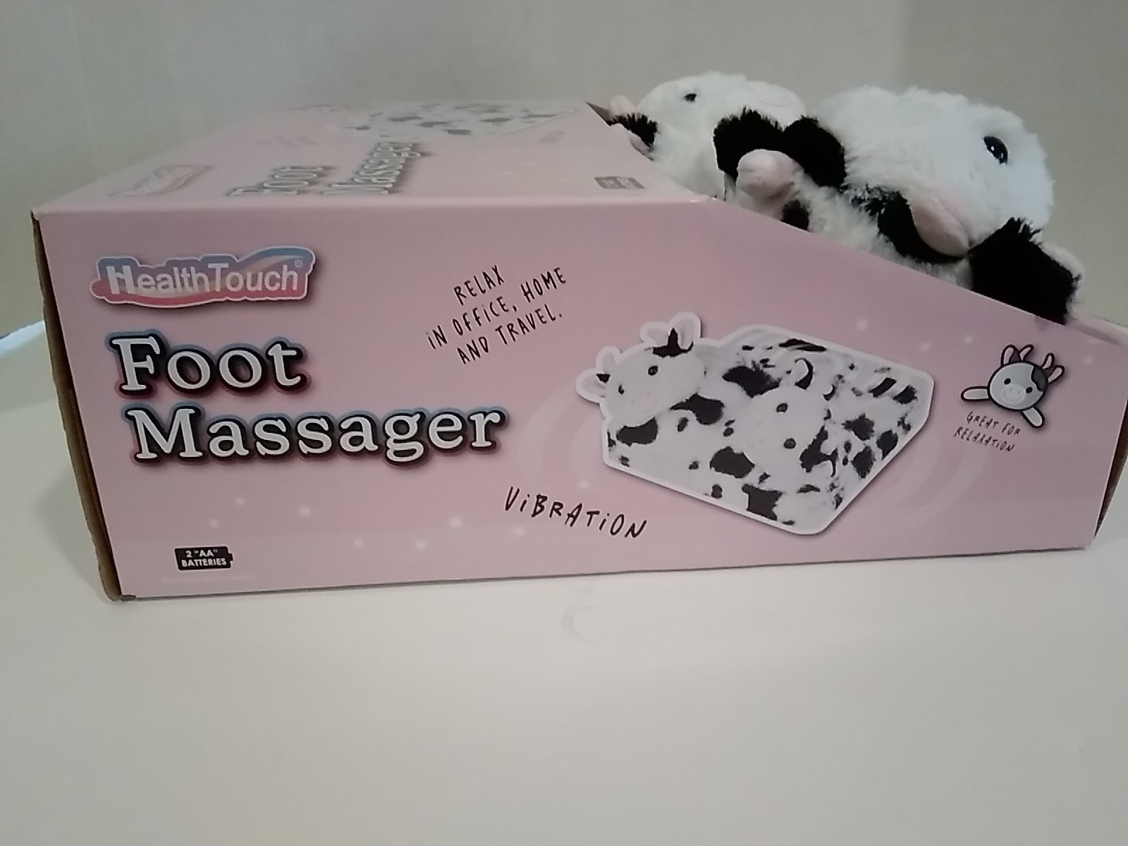 Health Touch Foot Massager Vibration Great for Relaxation Cow