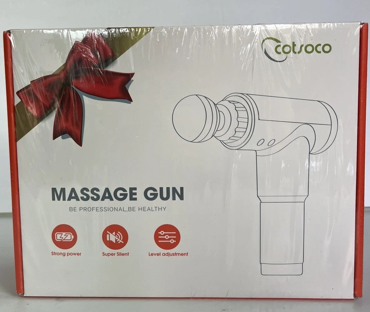 Cotsoco Massage Gun,Cordless Handheld Deep Tissue Muscle Massager 6 Speeds