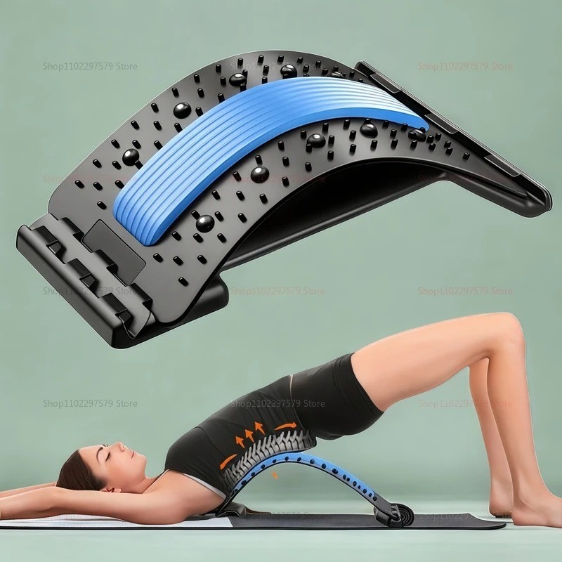 US 1 Pc Posture Relief Pain Support Massager Lower Back Lumbar Spine Stretcher