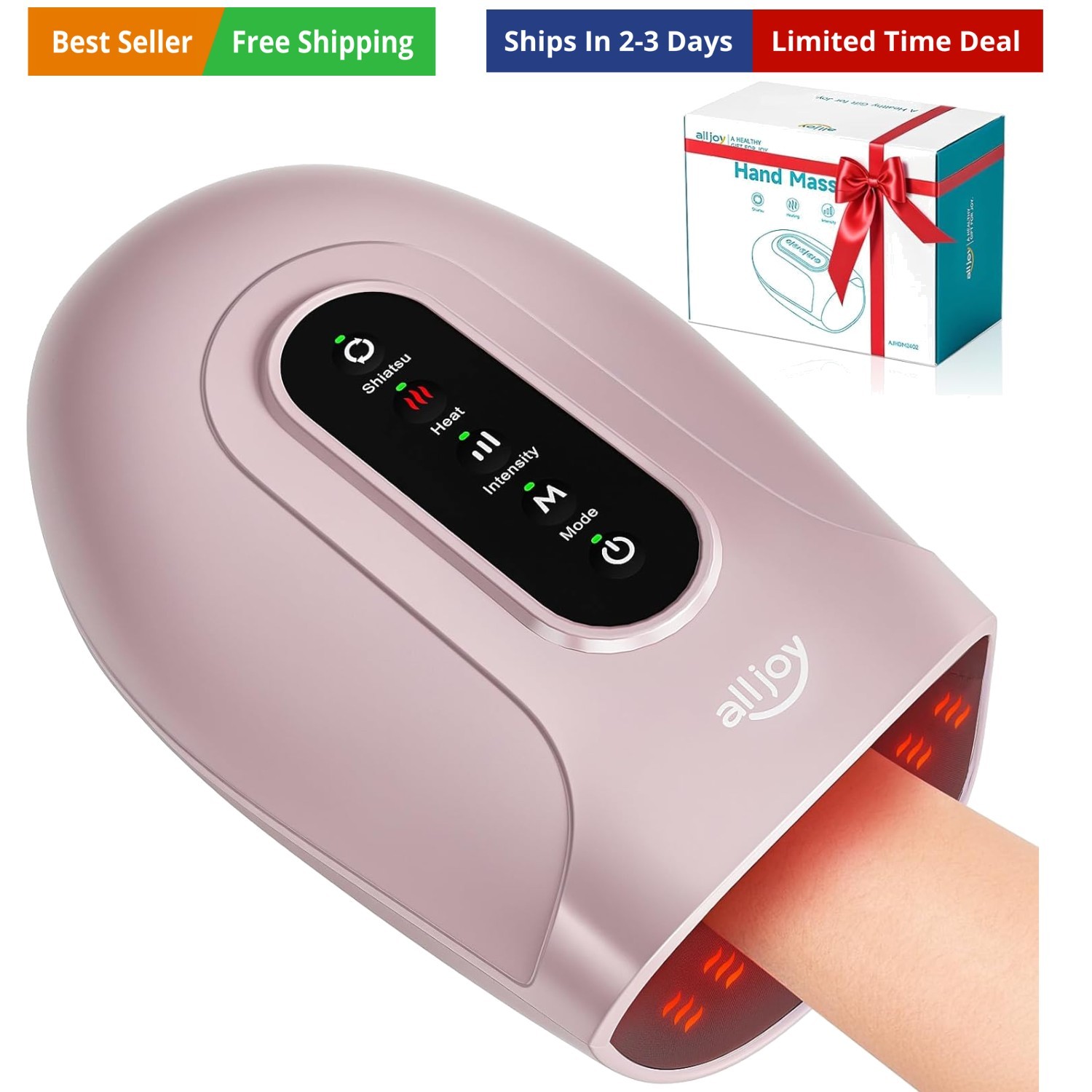 Roller Kneading Hand Massager for Arthritis and Carpal Tunnel Relief, Cordles…