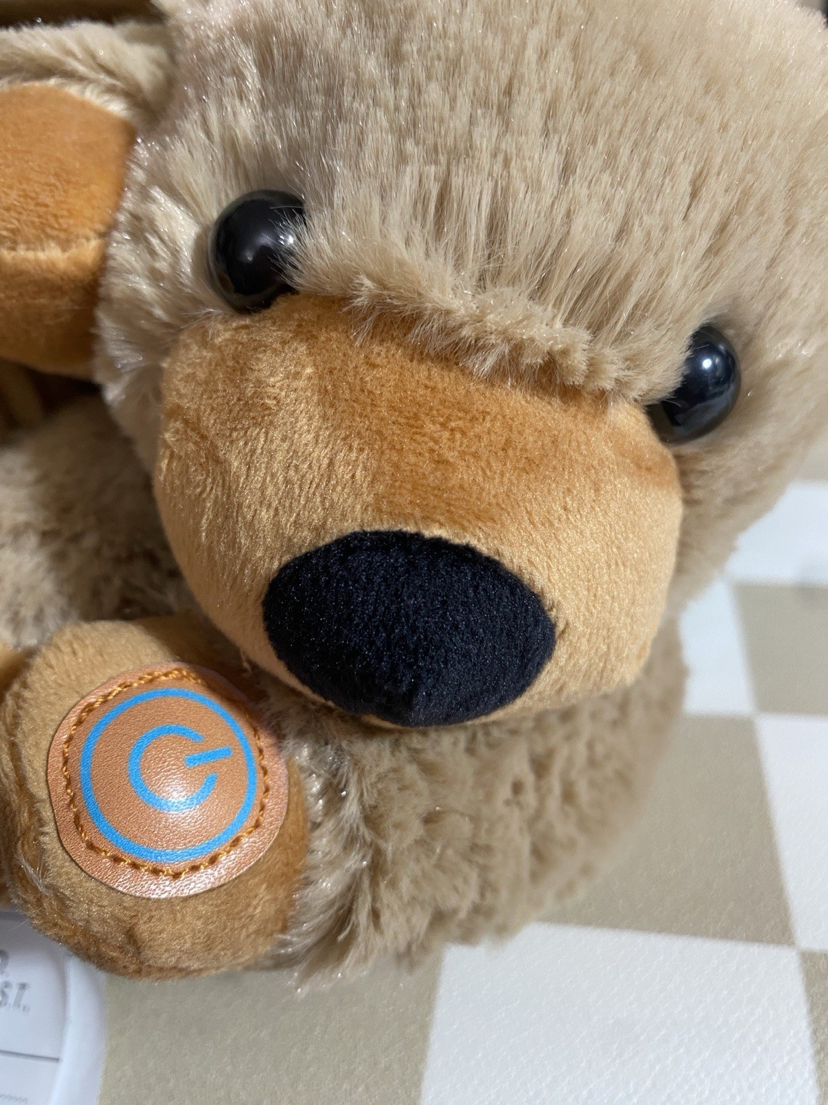 Health Touch Bear Neck Massager Plush Vibrating Gift U ShapedBrown NEW