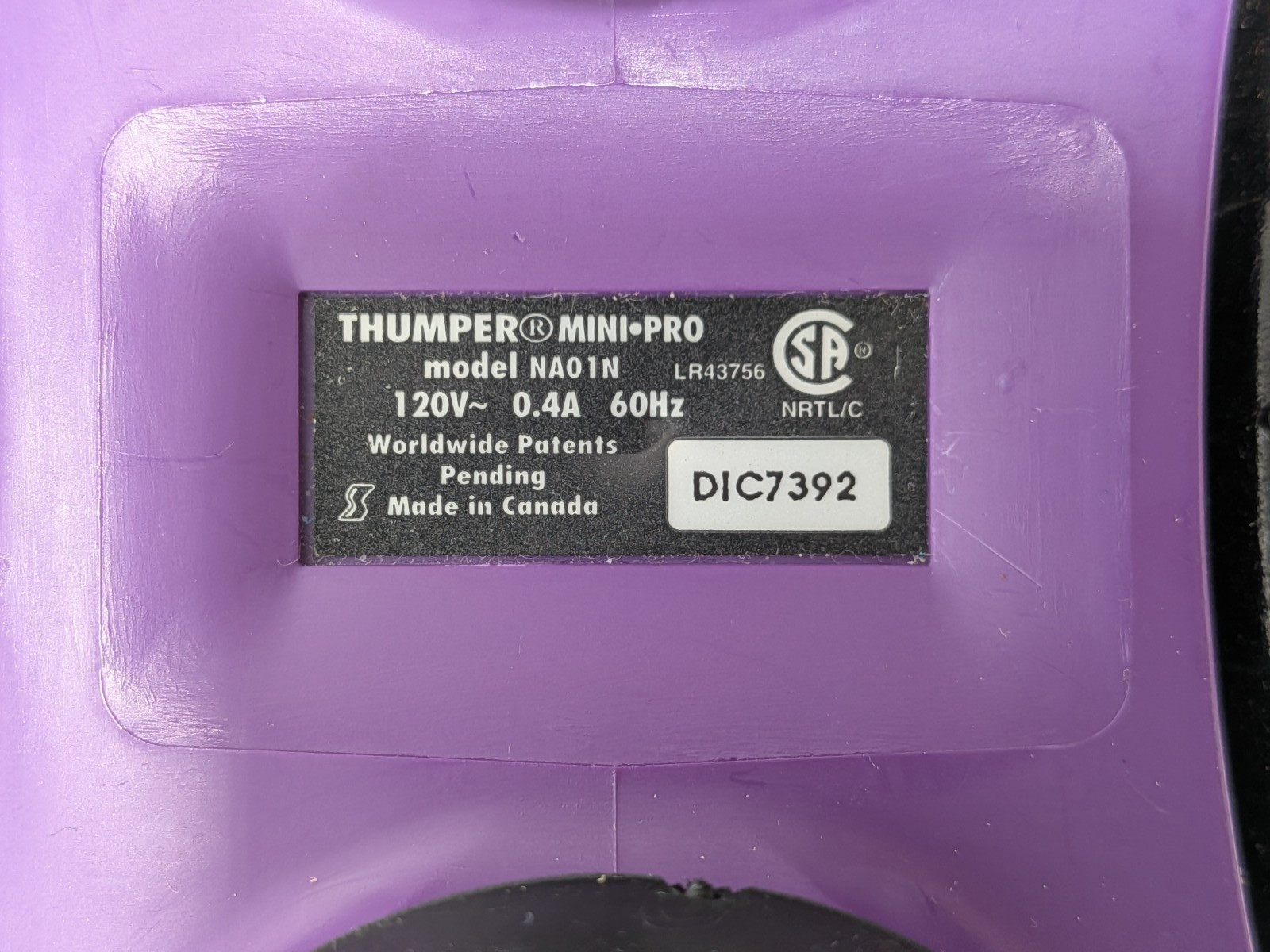 Thumper Mini Pro Percussive Massager – Deep Tissue Massage for Muscles