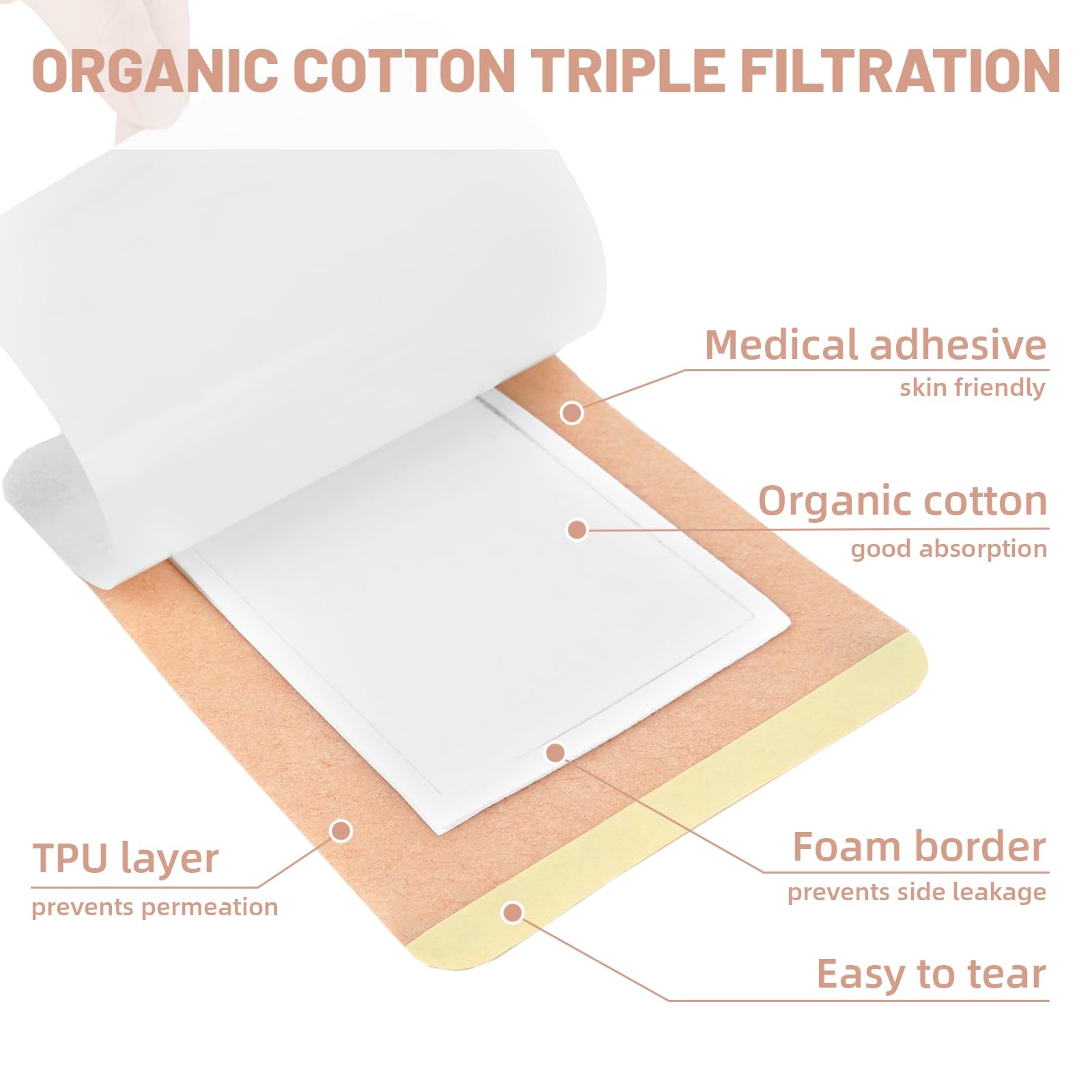 30Pcs Castor Oil Pack Wrap, Organic Cotton Castor Oil Belly Button Patch, Por…