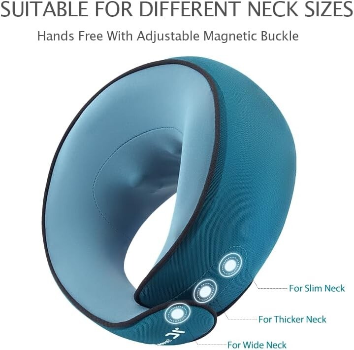 Moran Green – 7C Neck Massager Shiatsu Heat Electric Massage Pillow Deep Tissue