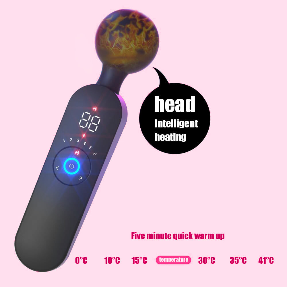 Women’s Wand Massager: 12 Modes, LED Display, USB Rechargeable & Discreet