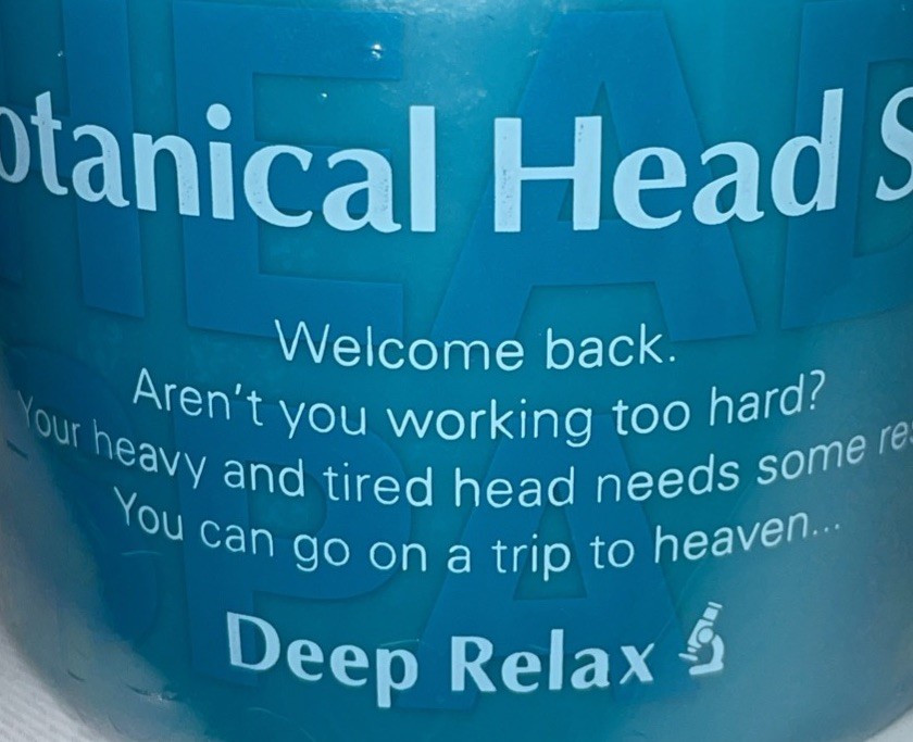 Botanical Head Spa Deep Relax Luxury Spa Relief NEW SEALED Soothe Calm Japan