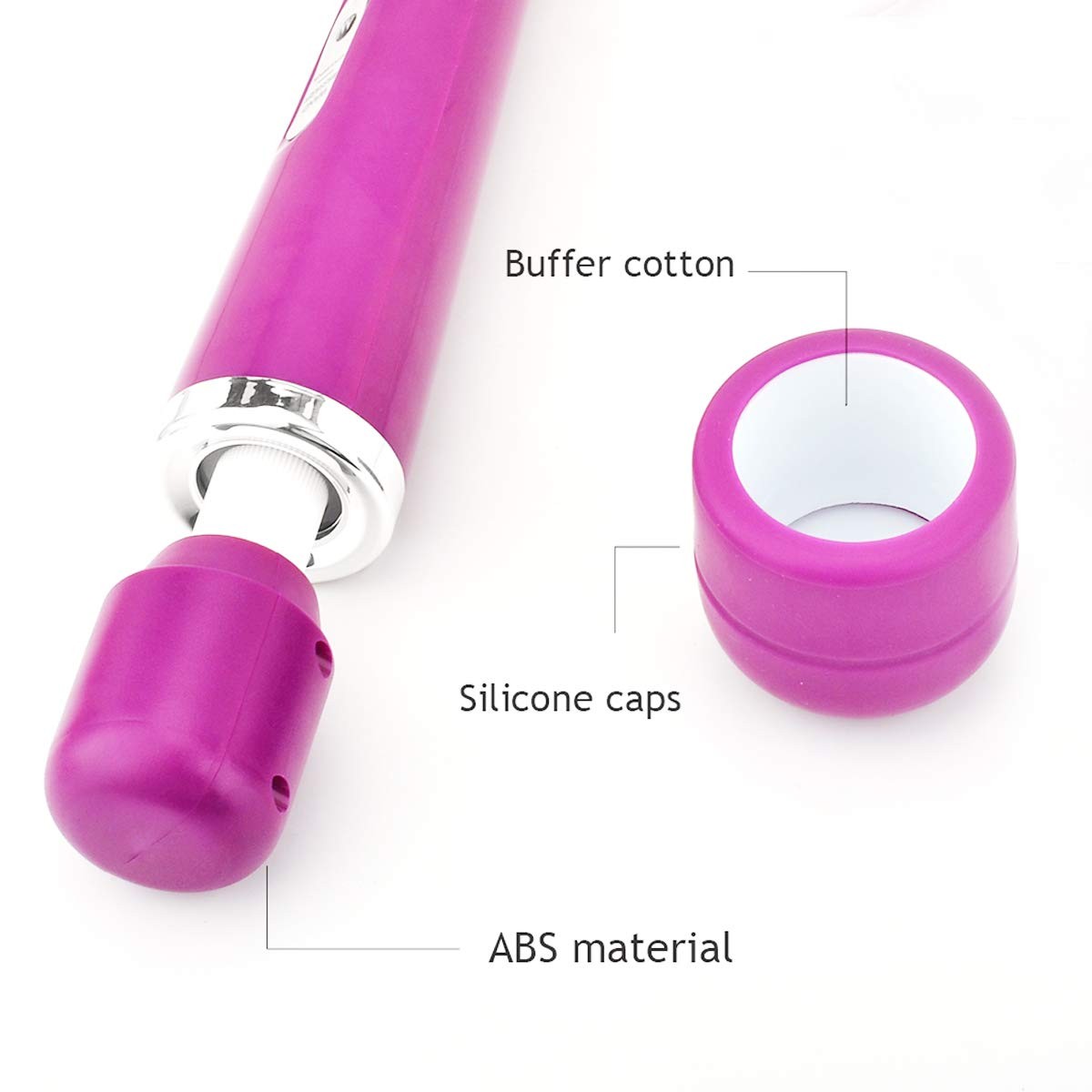 CHARMING 10 Speeds Wired Powerful Handheld Massager with Strong Vibrations, P…