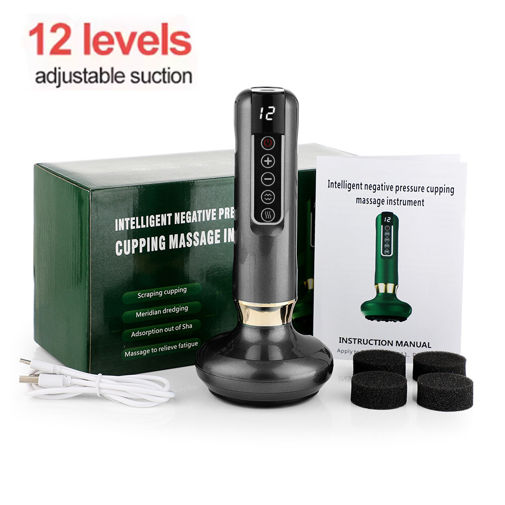 Electric Cupping Massager Vacuum Suction Cup GuaSha Anti Cellulite Beauty Tools