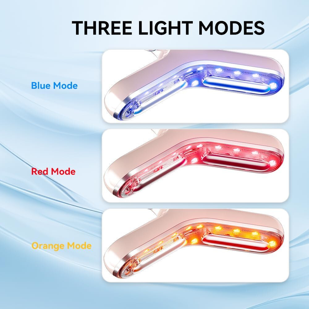 Neck Face Vibrating Massager Portable Thermal for Skin Care Double Chin
