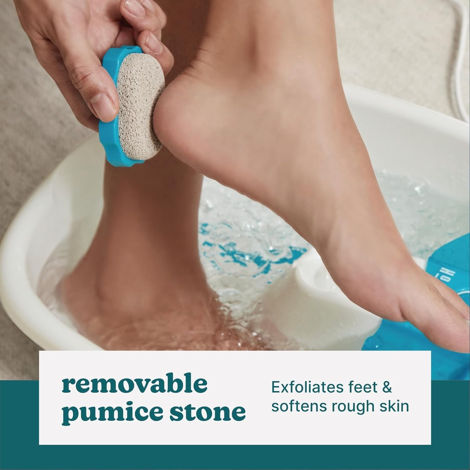 X Large Feet, Foot Spa Bath Massager Heat Soaker Massage Bubble Roller Deep Soak