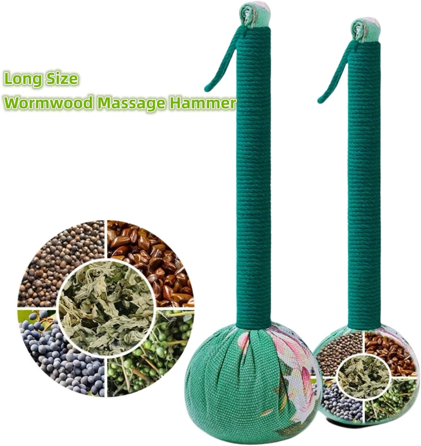 2PCS Long Size Manual Lymphatic Drainage Massage Hammer for Body, Back Massage H