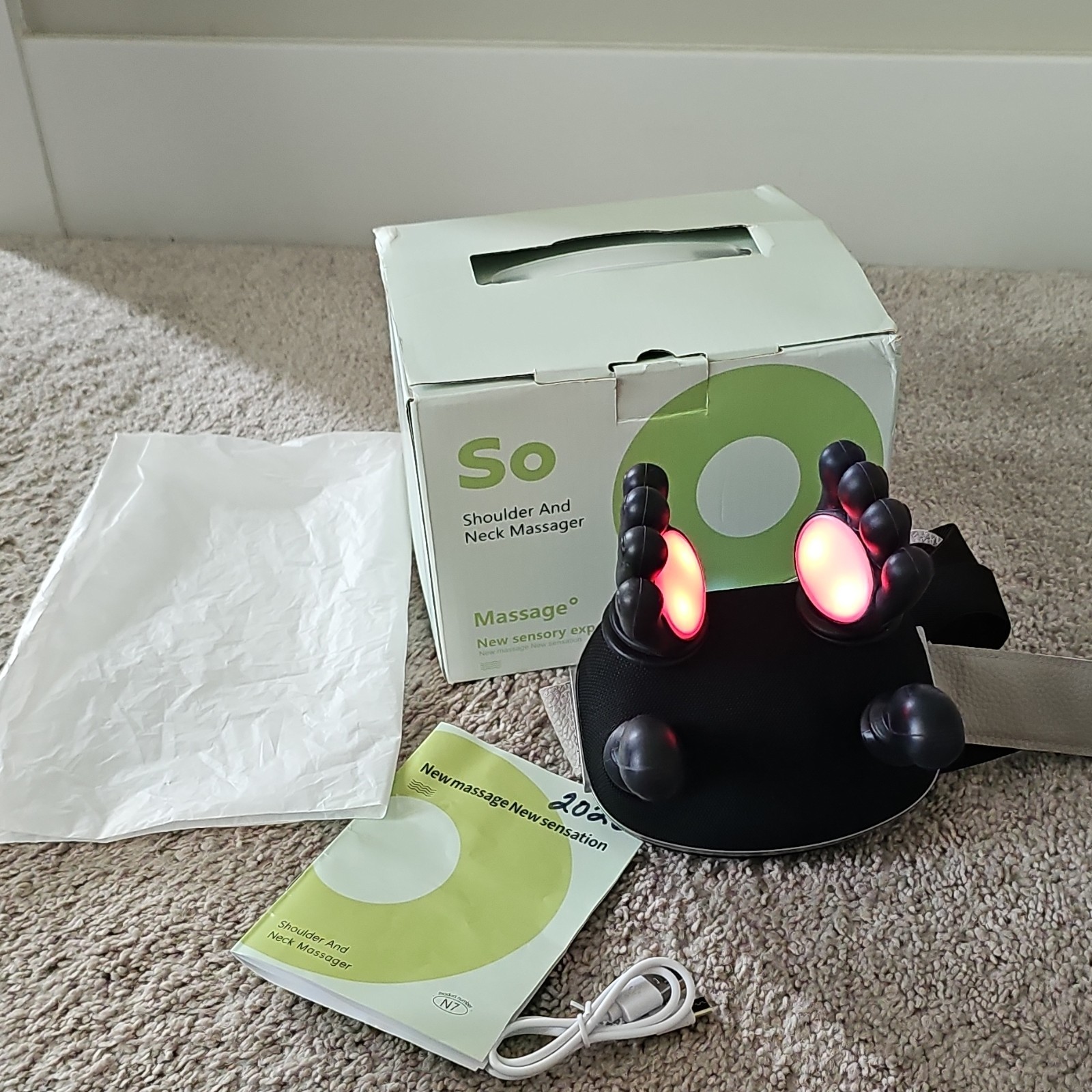 The Handiva Massager With Heat Neck Massagers, Deep Tissue 3D Kneading Shiatsu