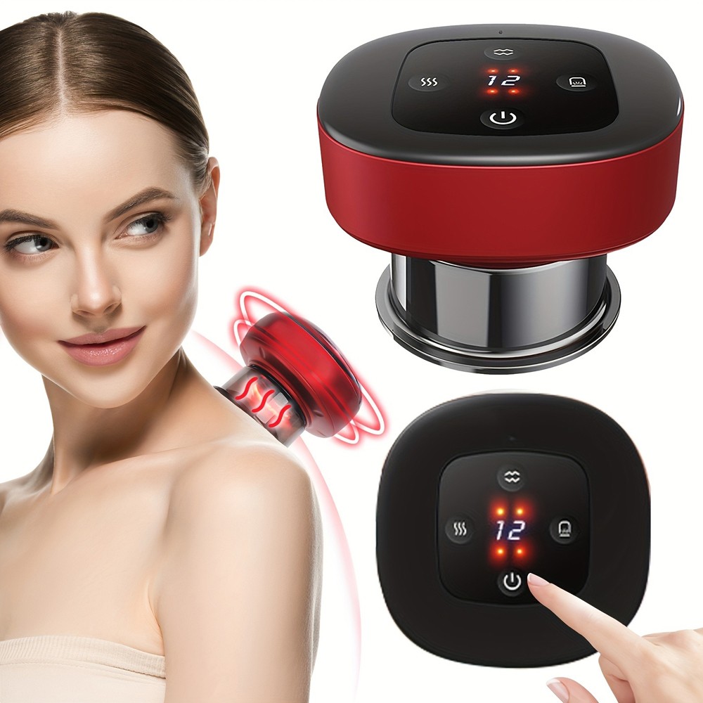Electric Cupping Machine, USB Charging Sand Scraper fits Neck, Shoulder and Back