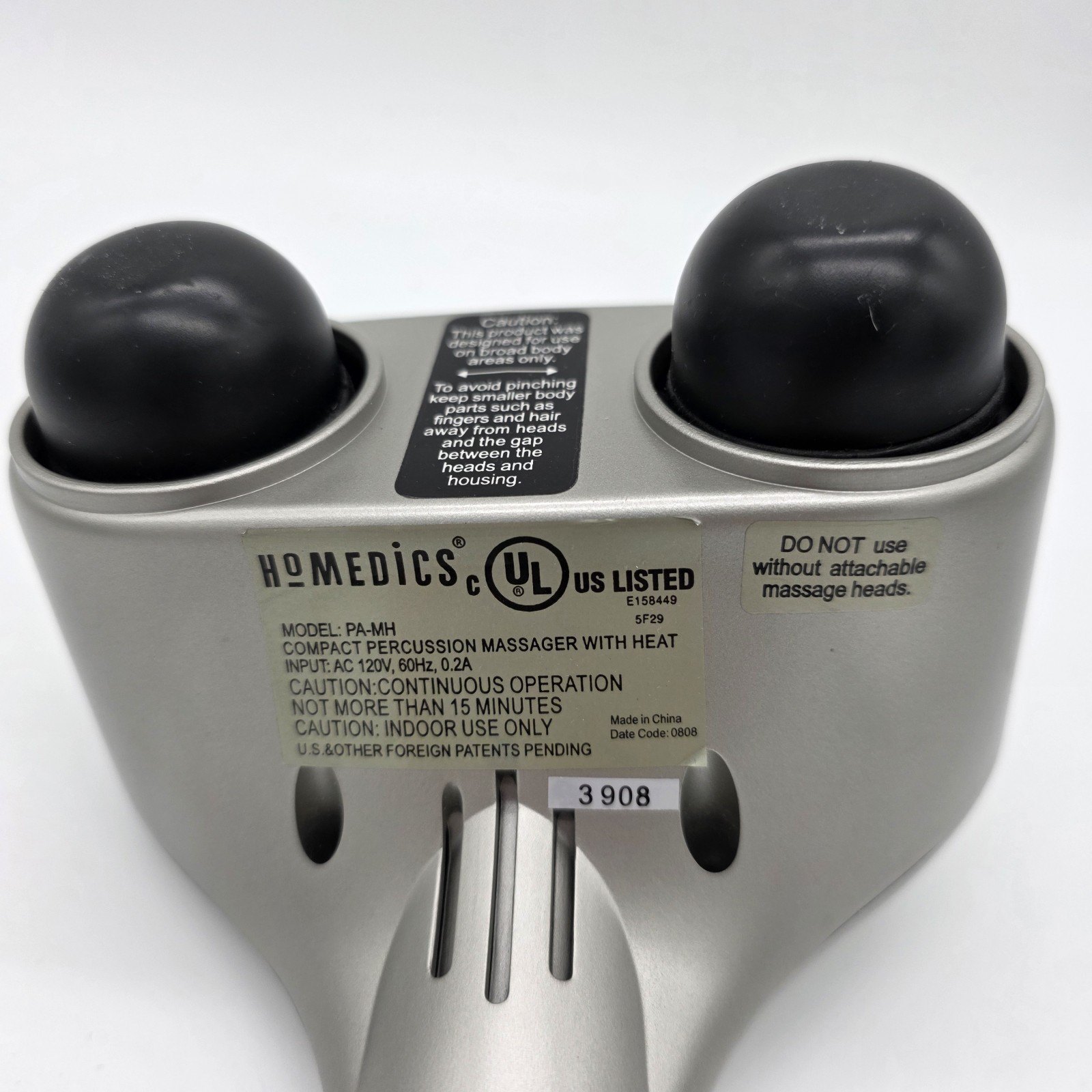 HoMedics Model PA-MH, Compact Percussion Massager, Tested Ships Free