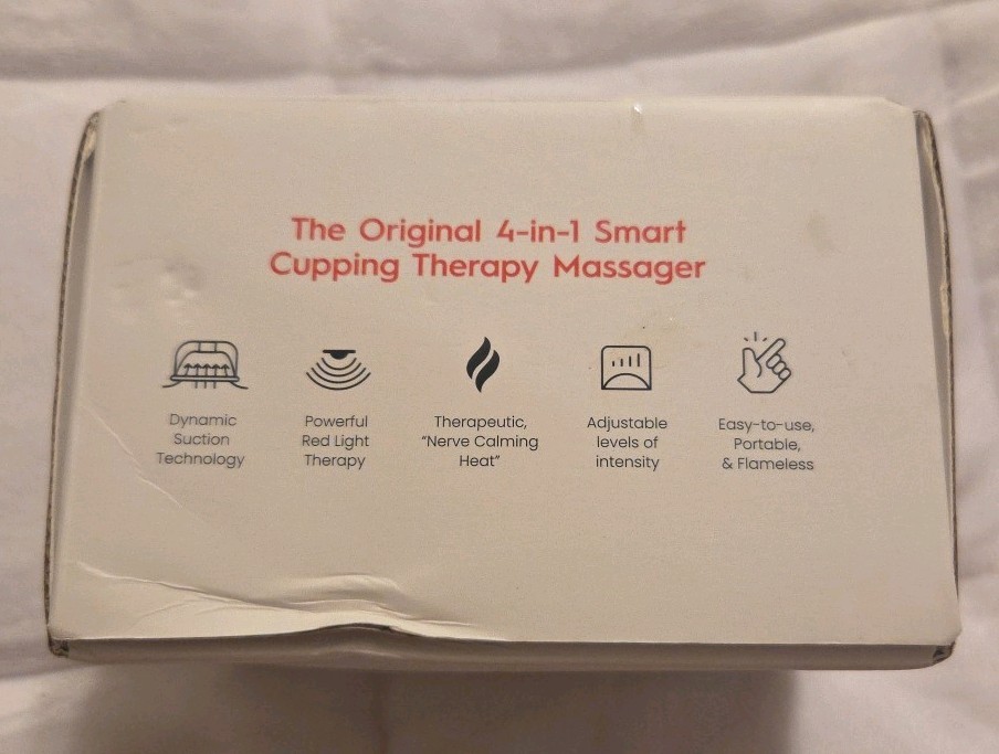 Revo 4-in-1 Smart Cupping Therapy Massager Black New Open Box Never Used