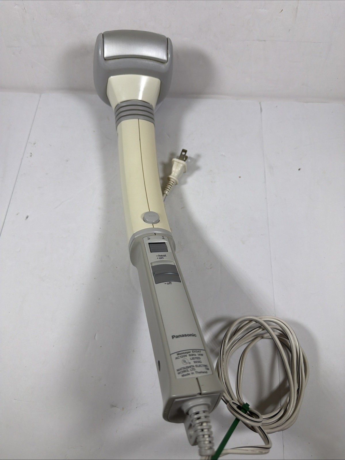 TESTED VTG Panasonic EV247 Reach Easy Extendible Massager Heat & Variable Speed