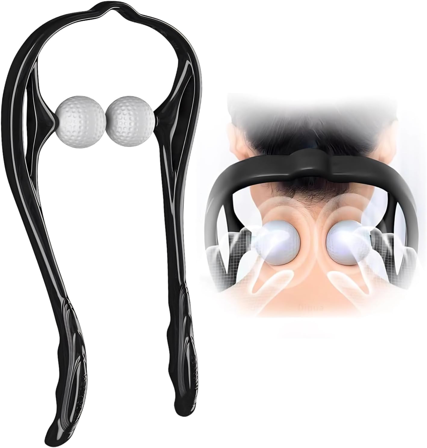 Neck Massager for Pain Relief Deep Tissue Self Trigger Point Shiatsu Shoulder &