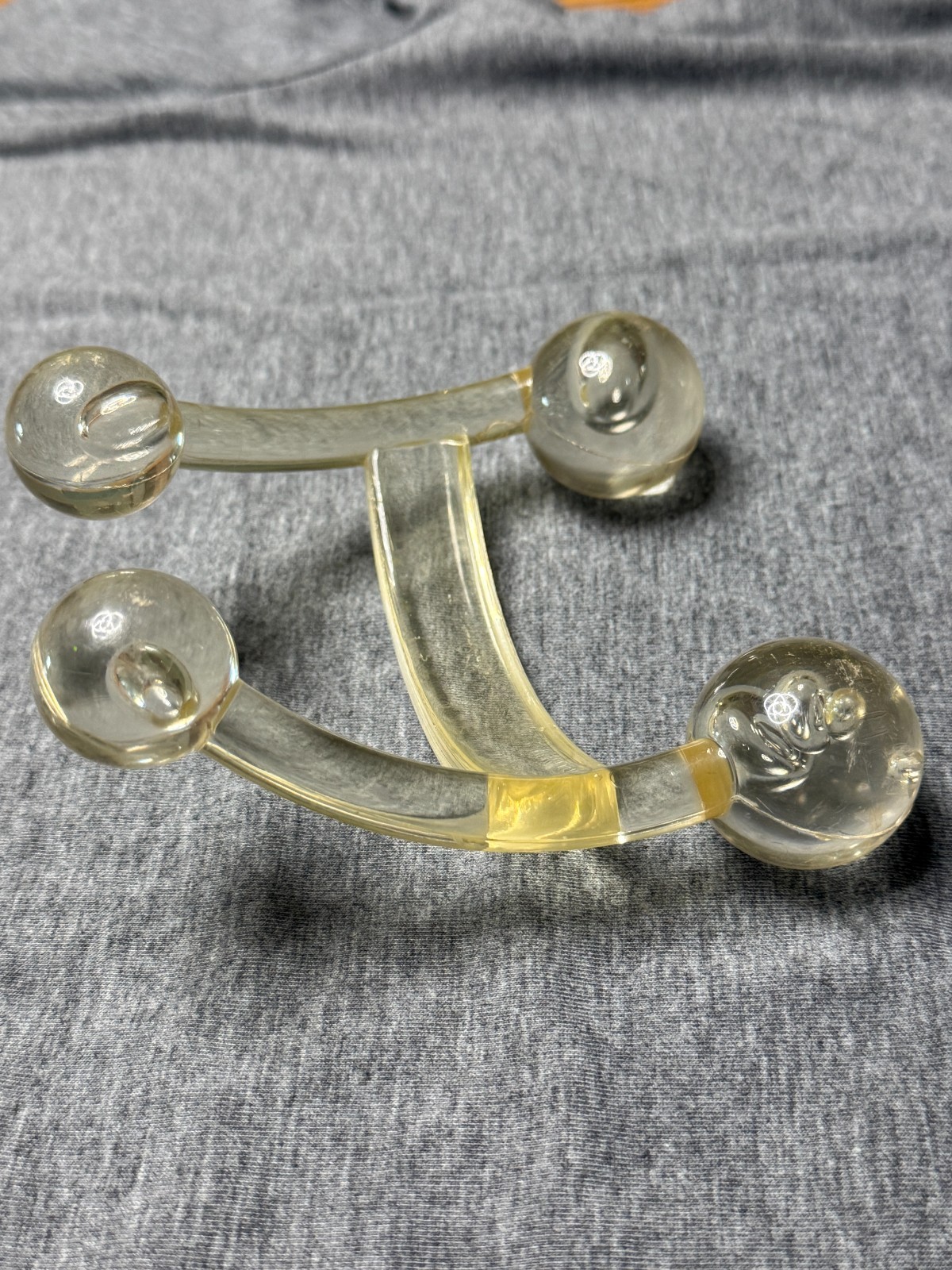 Handheld Roller Massager – Clear Plastic, Muscle Relief