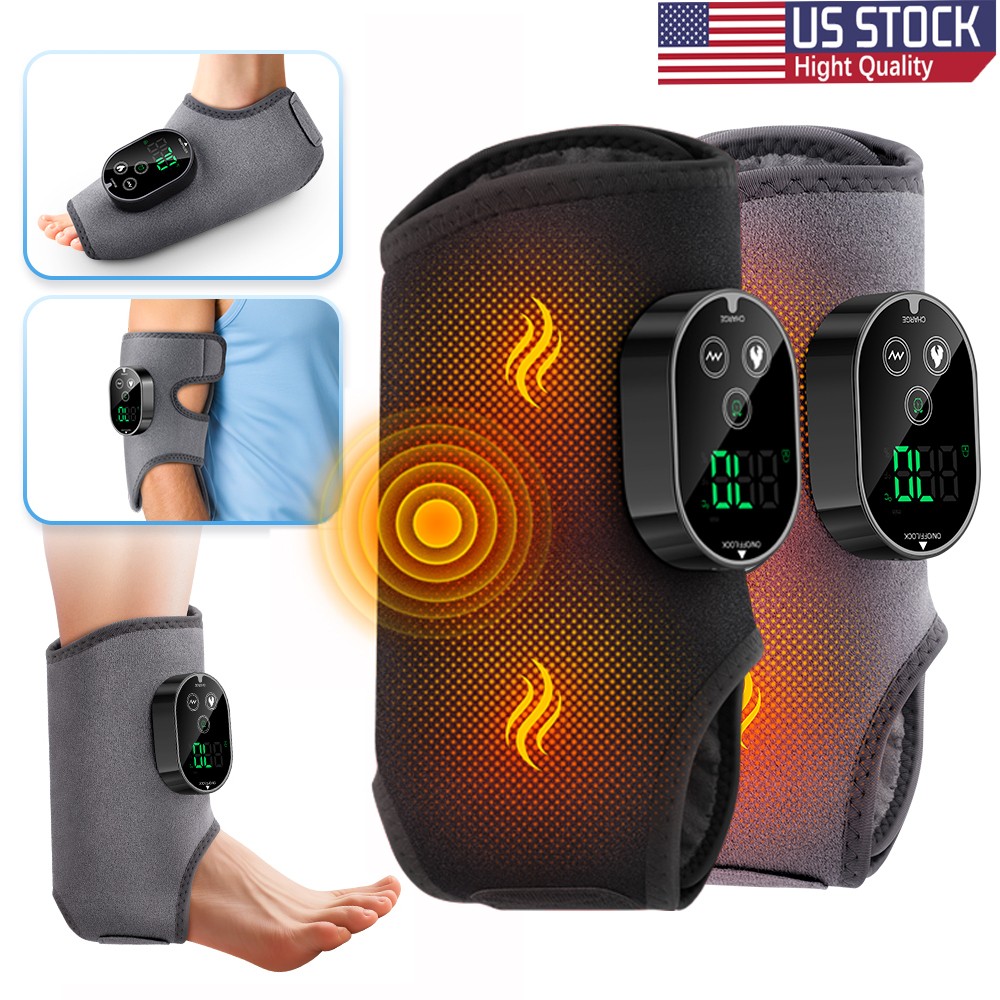 Electric Foot Ankle Massager Ankle Pain Relieve 3 Vibration Modes, 6 Heat Levels
