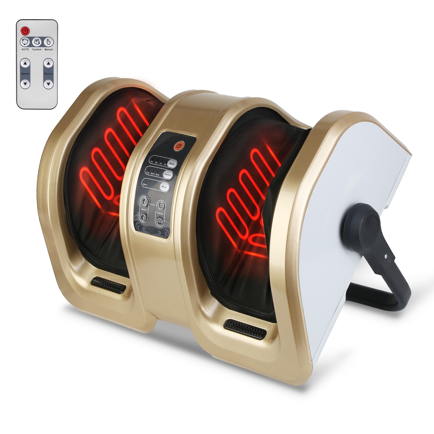 Shiatsu Electric Kneading Foot Massager Machine Adjustable Speeds Remote Control
