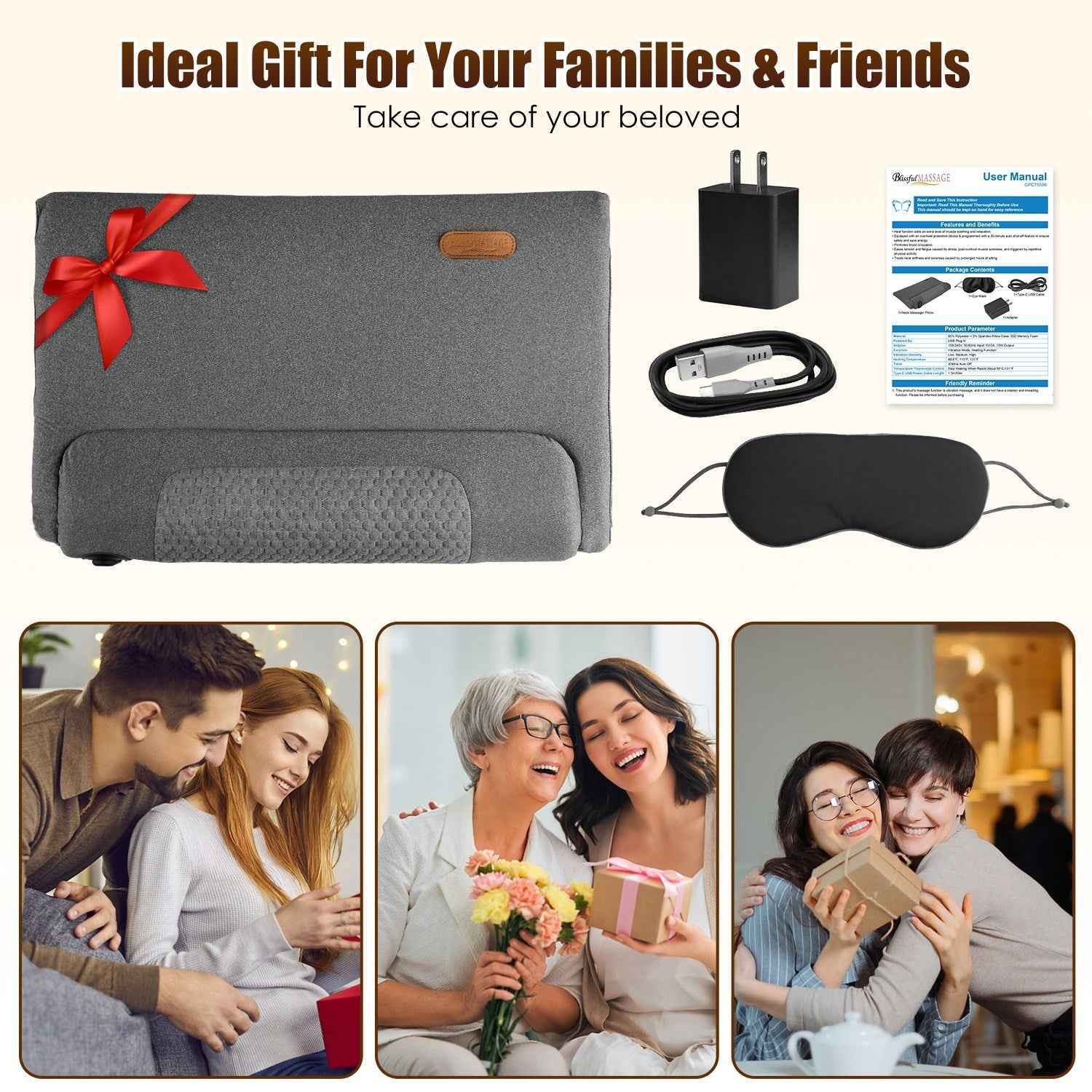 Ergonomic Neck Massager Pillow