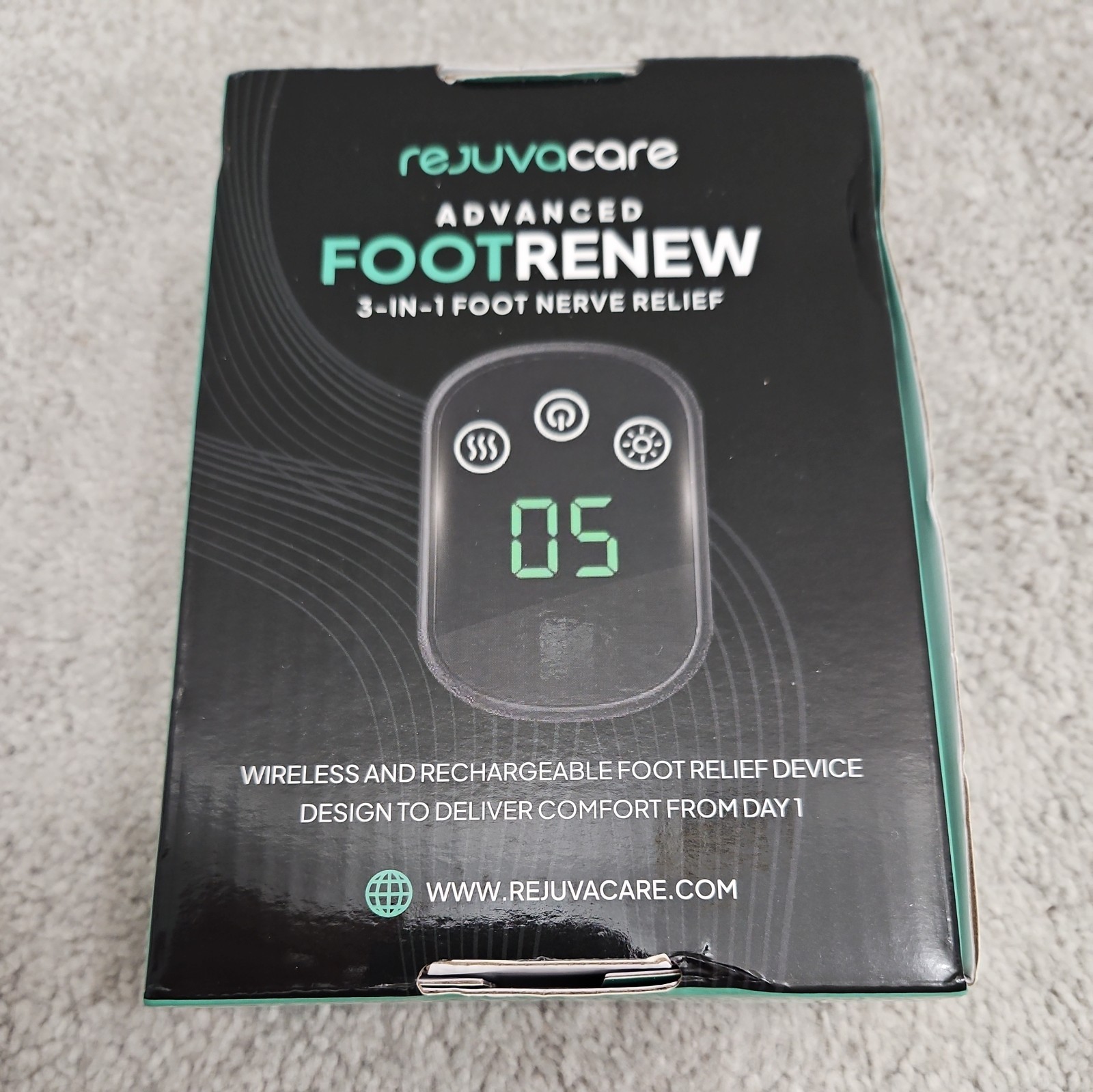 Rejuvacare Foot Renew Advanced 3-in-1 Foot Nerve Relief Single Ankle Massager