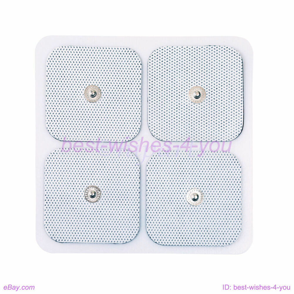 40x Snap On Replacement Electrode Pads For T*E*N*S Unit Self Adhesive Stud 2inch