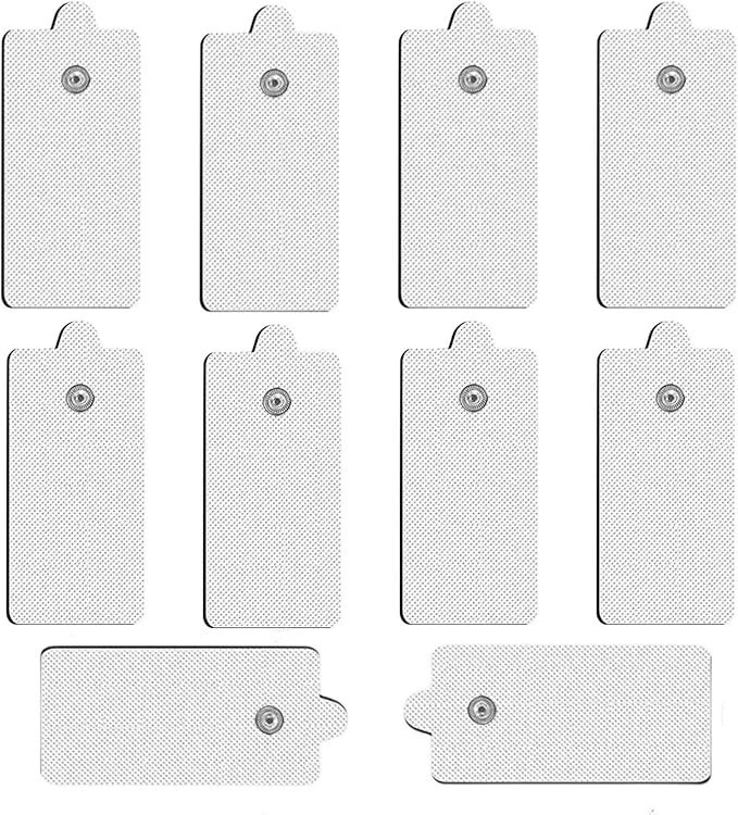 10 Pcs Large TENS Unit Pads 3.5mm Snap for MEDVICE, NURSAL, Belifu, VOVOU