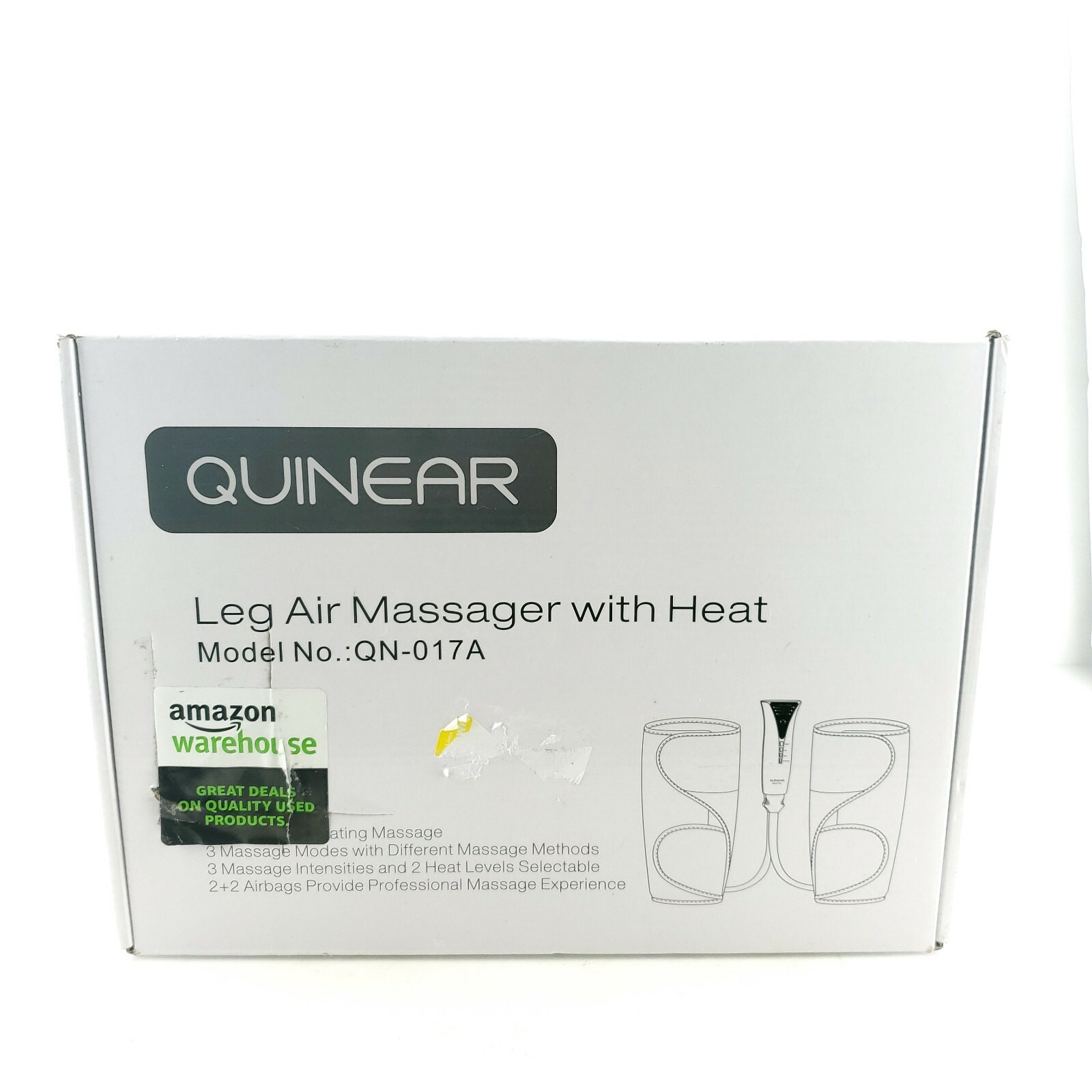 Quinear Professional Leg Air Massager With Heat Calf Arm Heating USA Seller