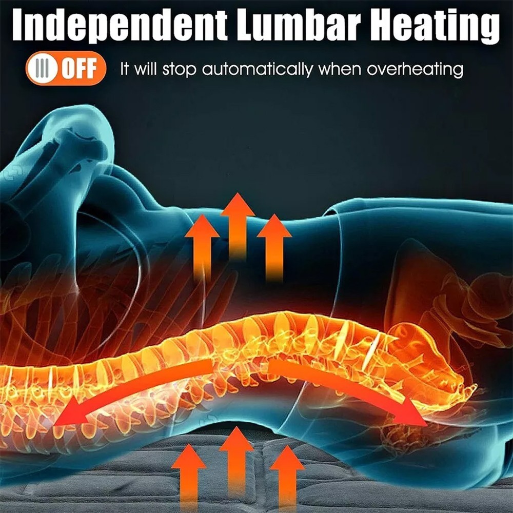 ELECTRIC MASSAGE FULL BODY MAT VIBRATING HEAT PAD CUSTOMIZABLE MASSAGE PAD BED