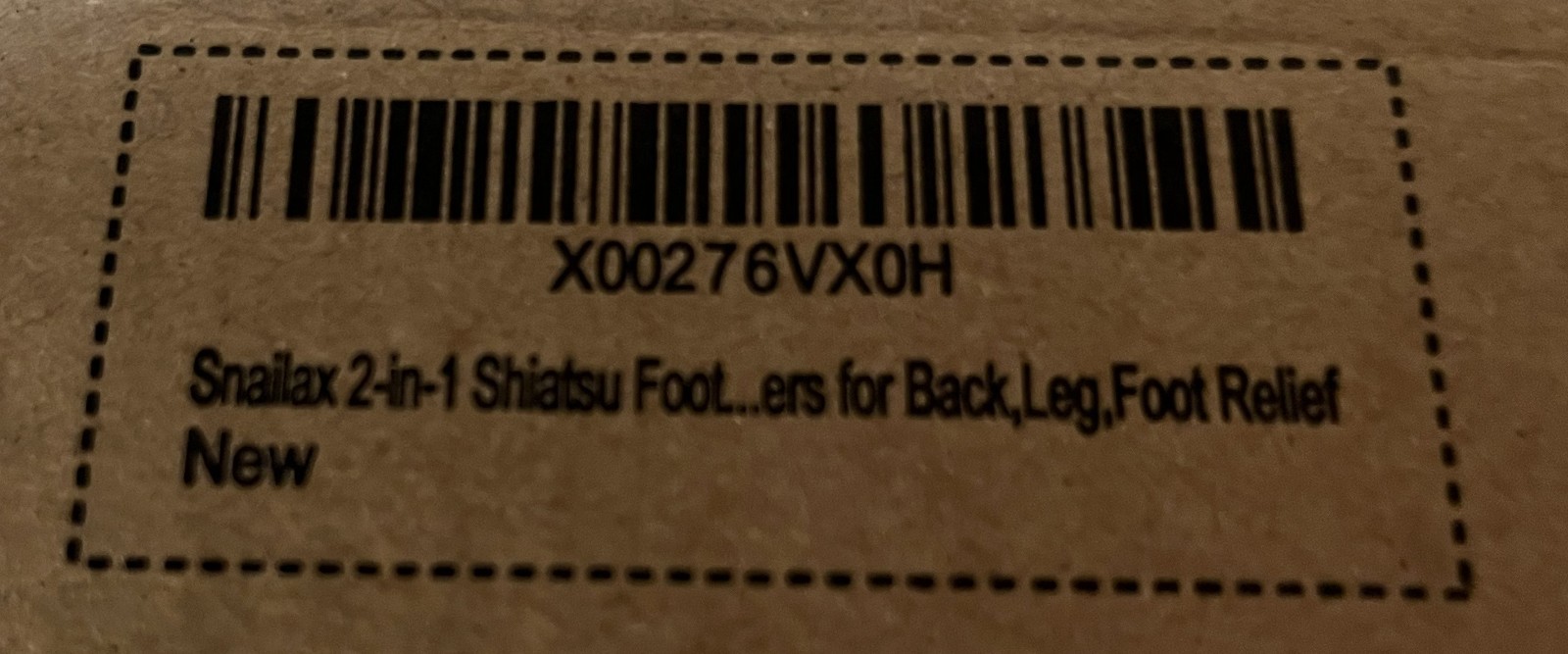 Snailax Shiatsu Foot & Back Massager with Heat – SL-522S – Black – Open Box