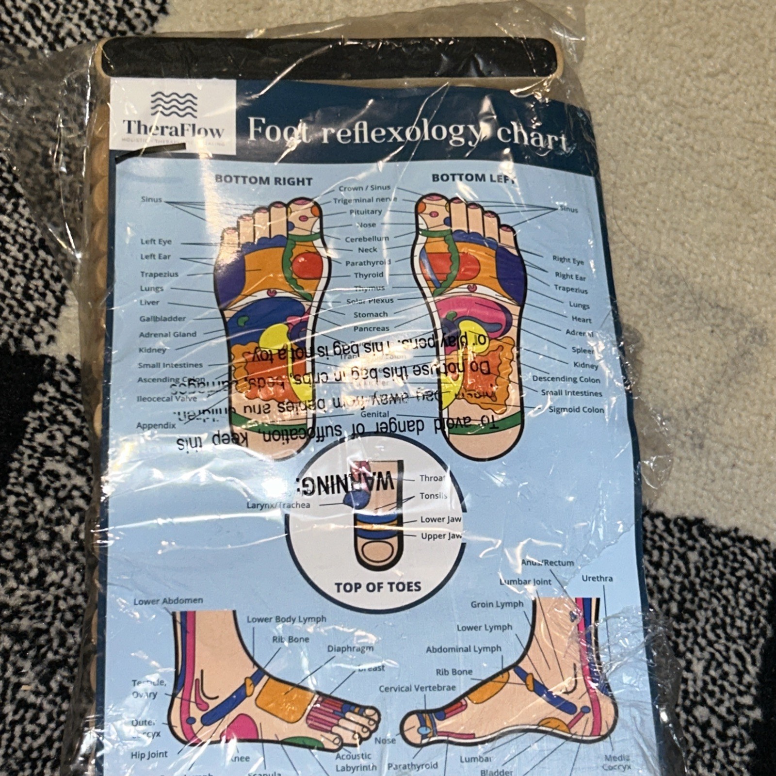 wooden foot massage roller