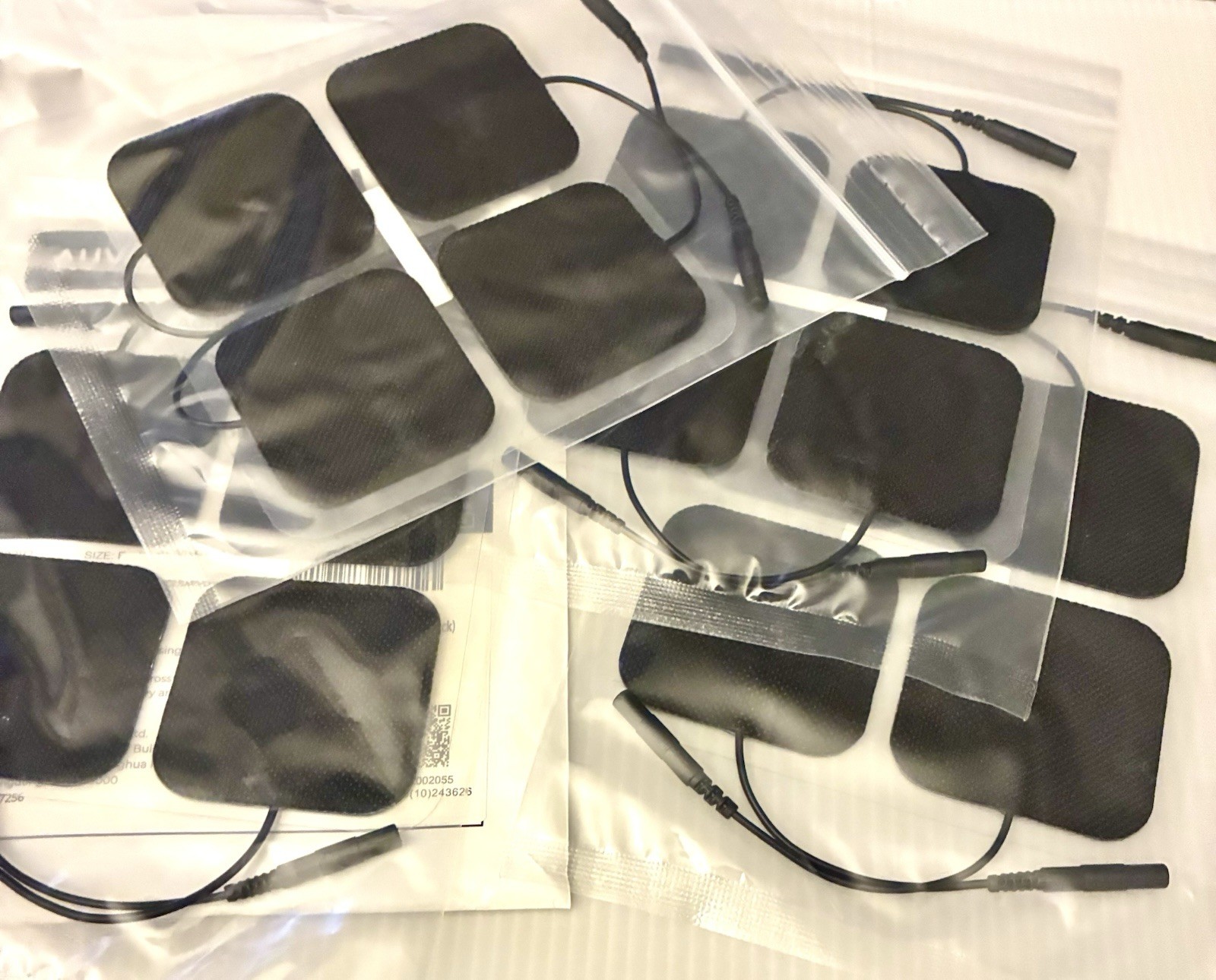 AUVON TENS Unit Pads Square Latex Free 4 Packs Of 4 Total Of 16 New Sealed