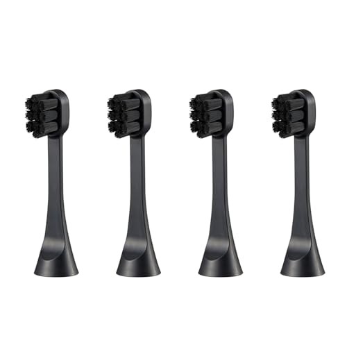 YA-MAN Oral Lift Clean Toothbrush Replacement Head 4 Pack YOC-OLTBH2AM2 Black