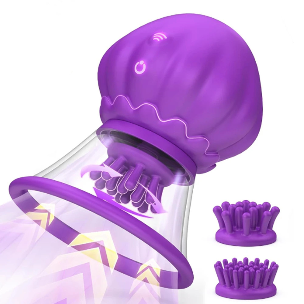 Breast Enhancer Sucker Enlarger Pump Jellyfish Suction Rotating Nipple Massager