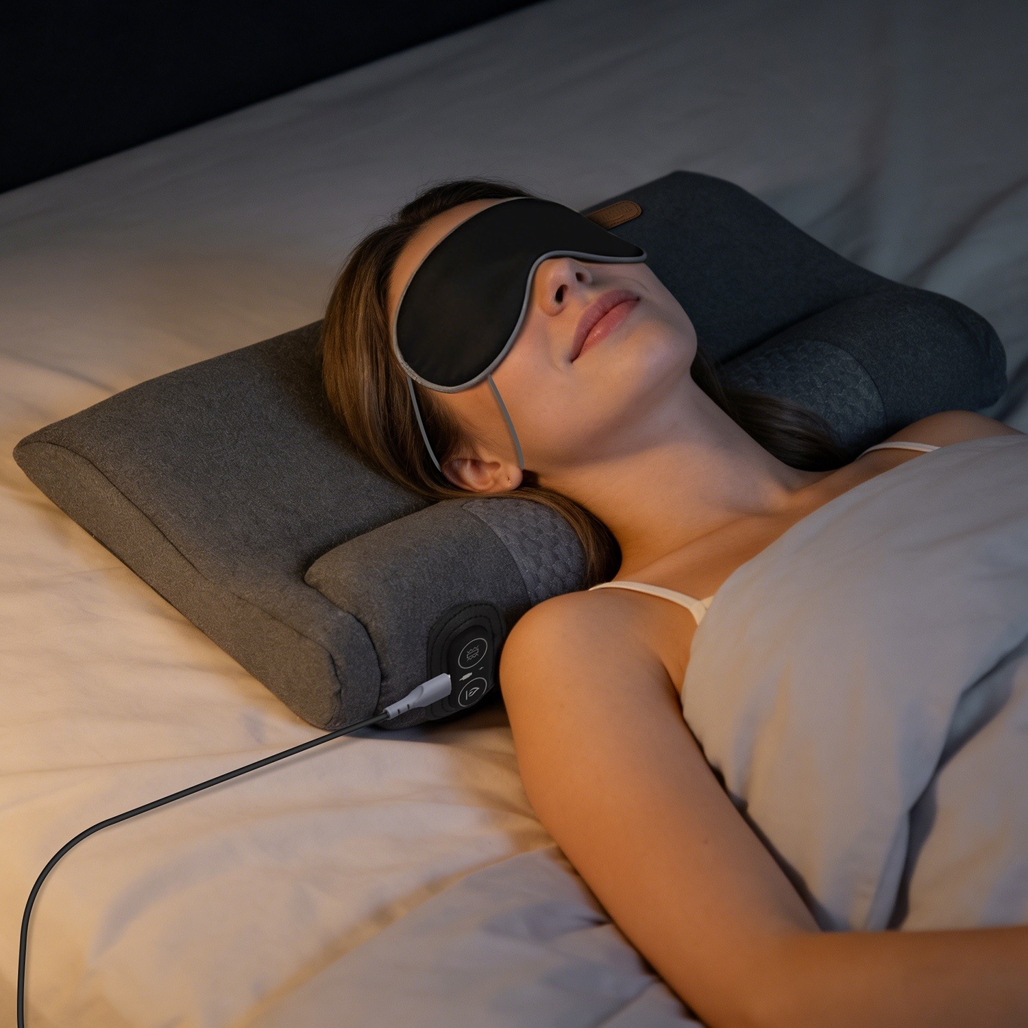 Neck Massager Pillow w/Vibration & Heating 30Min Timer for Neck Back