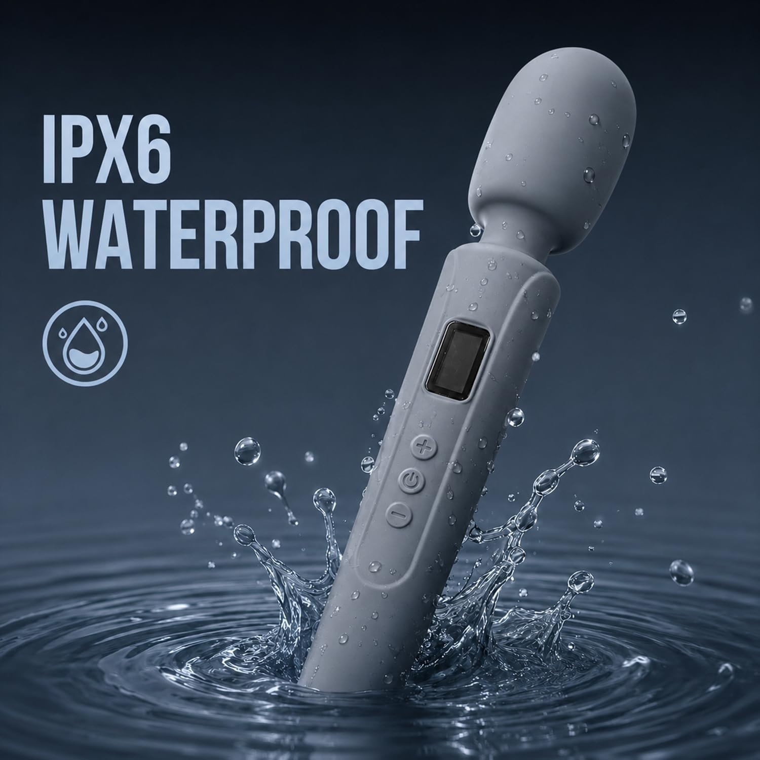 Cordless 10-Mode Handheld Massager for Ultimate Muscle Relaxation – Waterproof