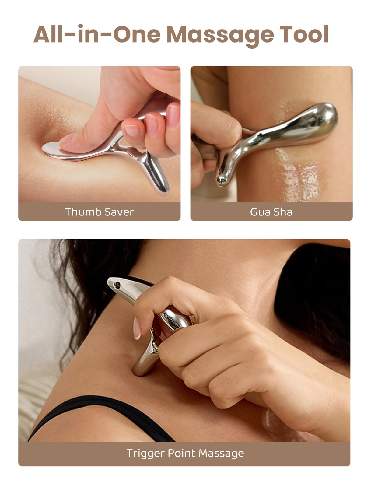 Trigger Point Massage Tool for Deep Tissue Massage Gua Sha, Muscle Scraper T…