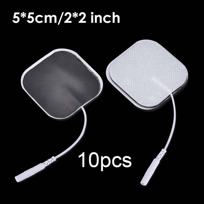 5cmx5cm Silica Gel Electrode Pads Replace For Tens EMS IF Unit Machine Massagers