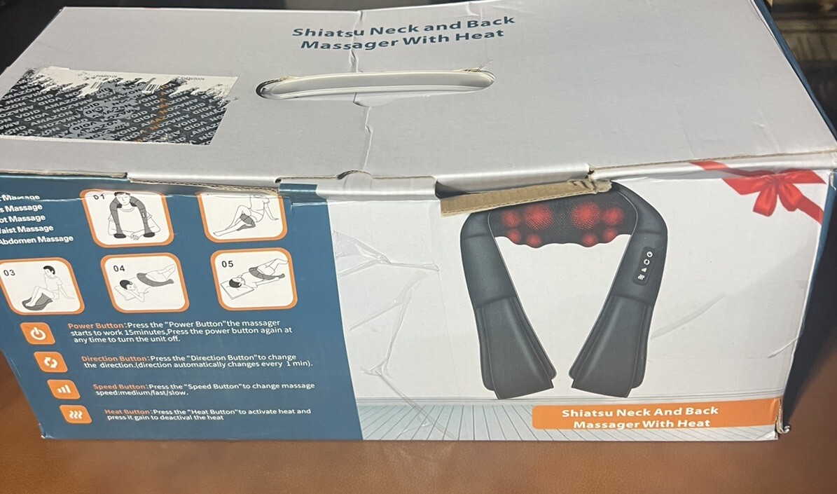 iKristin Neck Massager with Heat Shiatsu Massager for Neck Back Shoulder Foot…