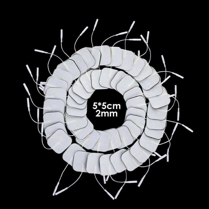White Electrode Pads Replace For Tens EMS IF Unit Machine Massagers Silica Gel #